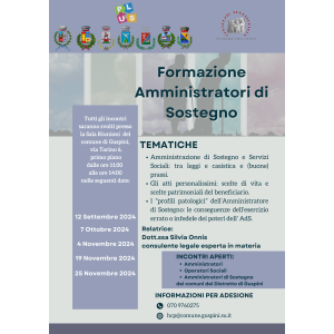 FORMAZIONE AMMINISTRATORI DI SOSTEGNO